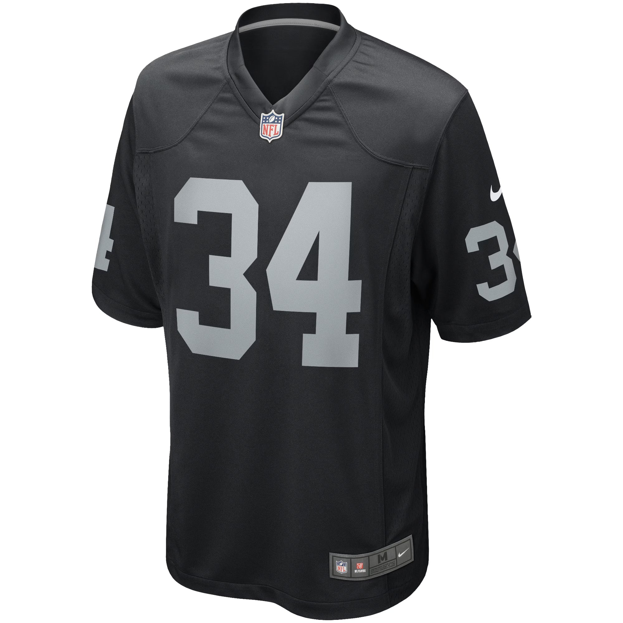 Las Vegas Raiders Bo Jackson Black Game Retired Player Jersey