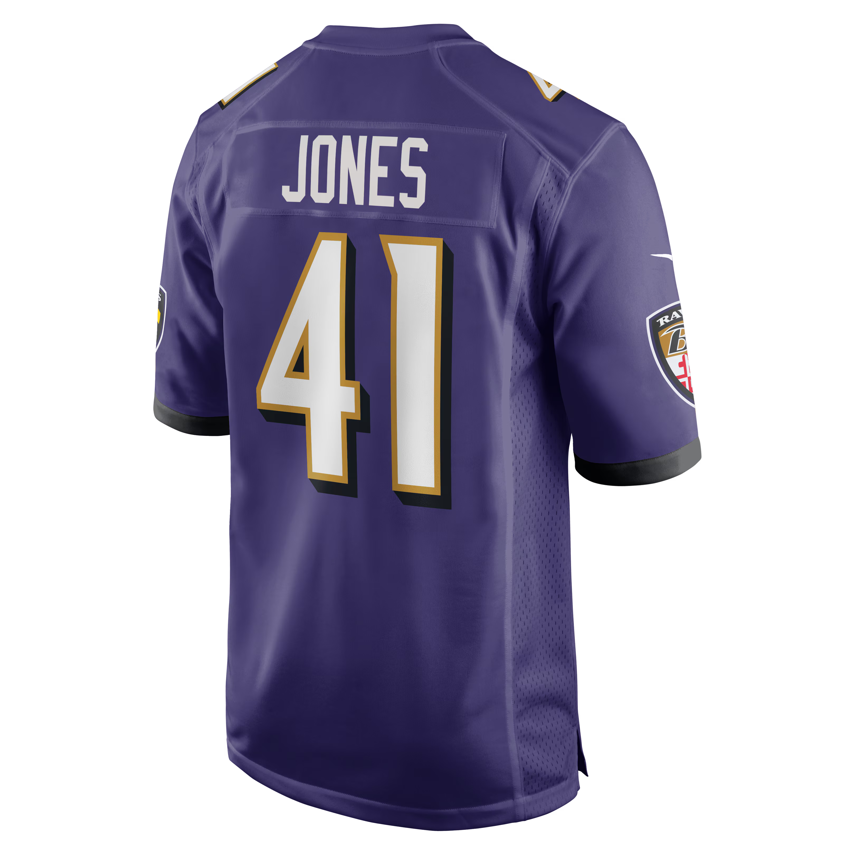 Baltimore Ravens Dre'Mont Jones Purple Team Game Jersey
