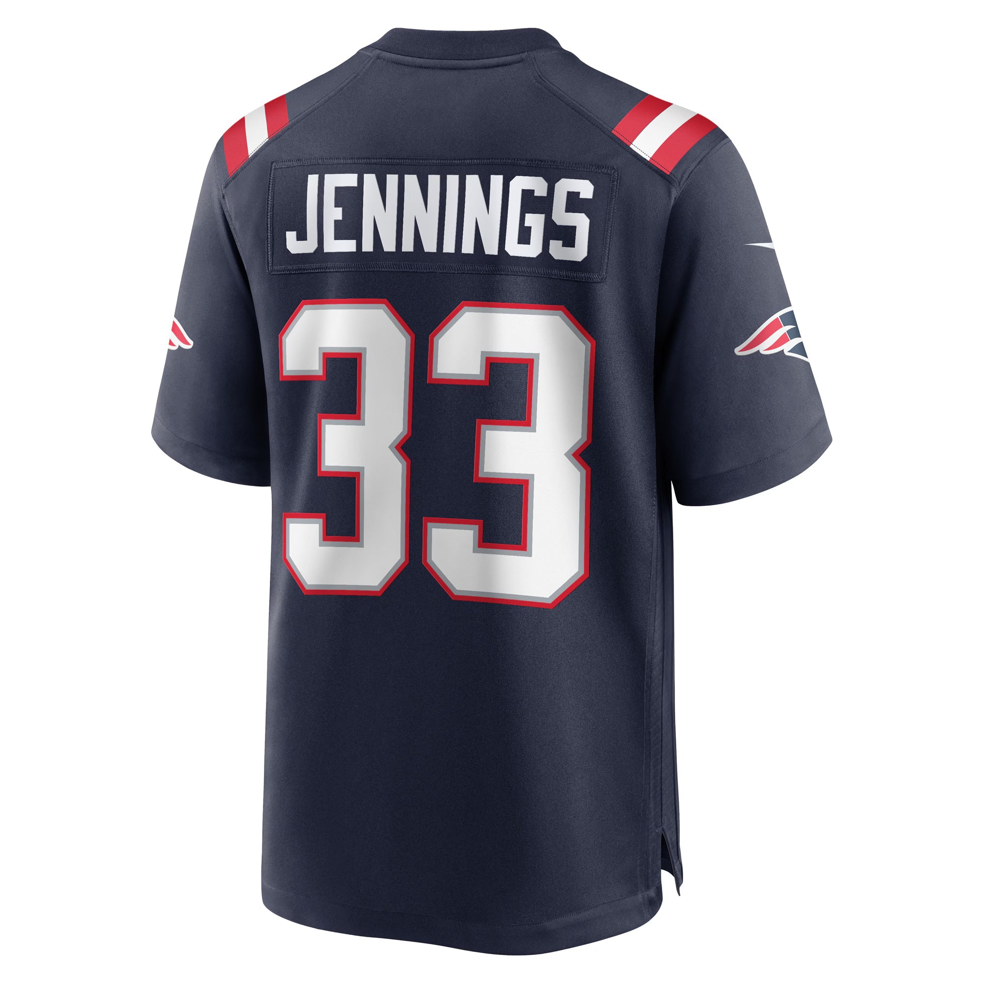 New England Patriots Anfernee Jennings Navy Team Game Jersey