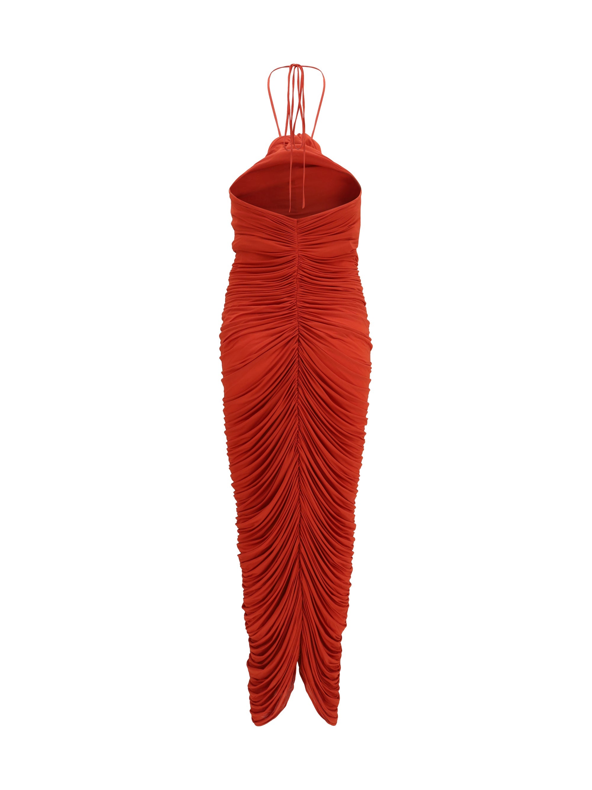 Magda Butrym Women Halterneck Dress With Floral Ruching