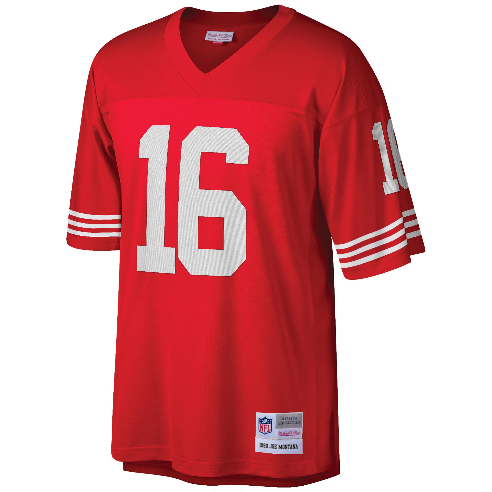 San Francisco 49ers Joe Montana Mitchell & Ness Scarlet Big & Tall 1990 Retired Player Replica Jersey