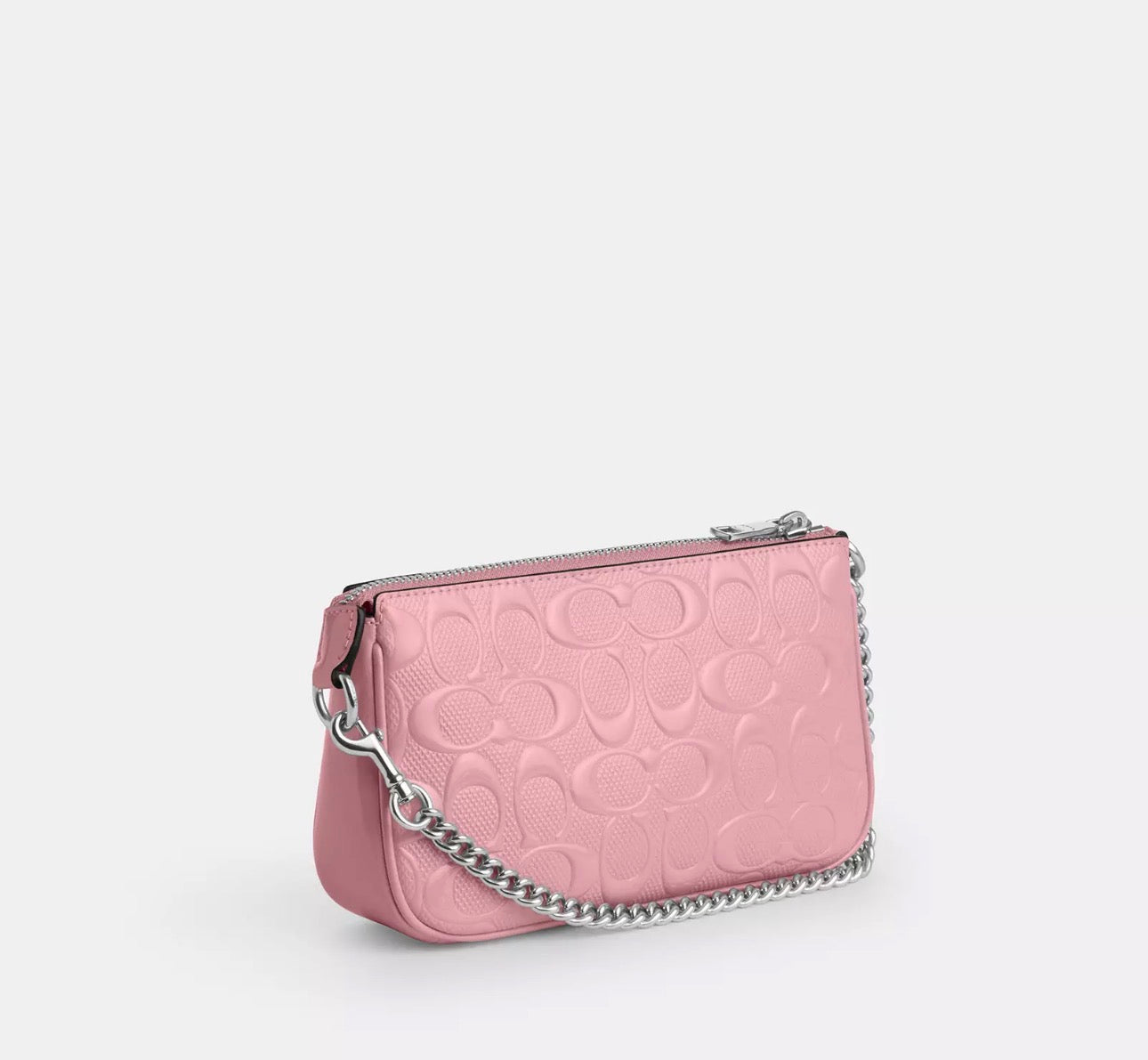 NWT Coach Nolita 19 Signature Leather Bag With Heart Charm In Pink