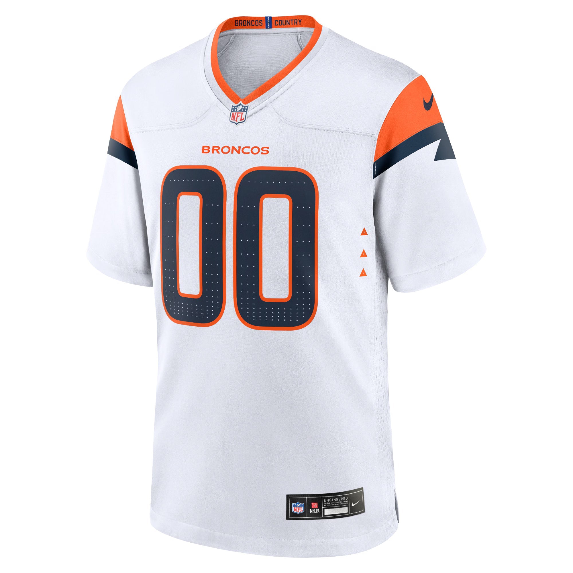 Denver Broncos White Mile High Collection Custom Game Jersey