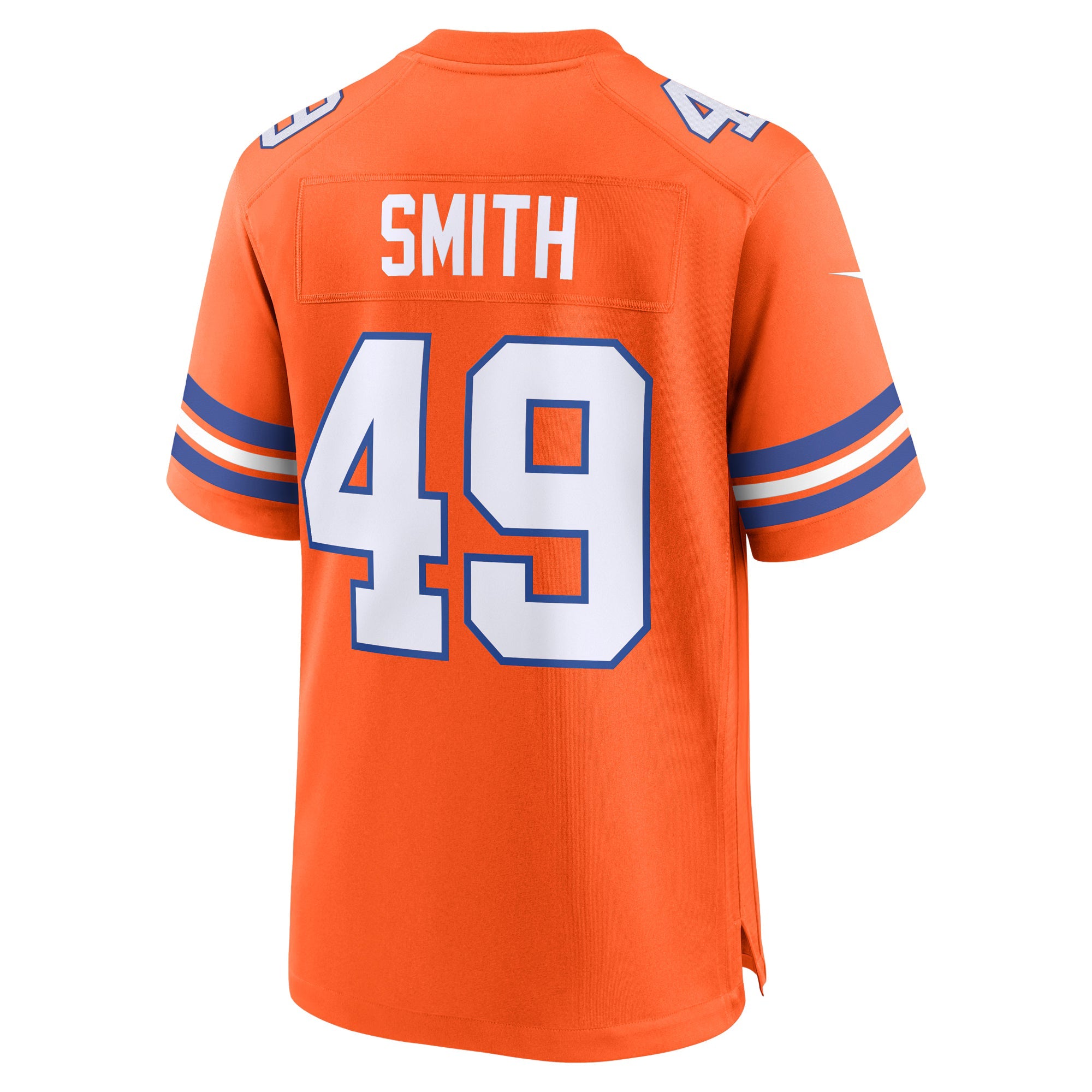 Denver Broncos Dennis Smith Orange Retired Player Alternate Game Jersey