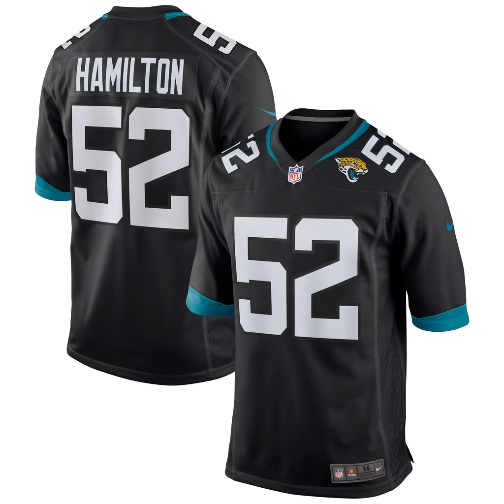 Jacksonville Jaguars DaVon Hamilton Black Game Jersey