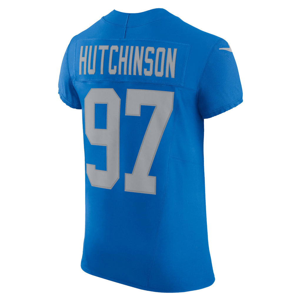 Detroit Lions Aidan Hutchinson Blue Alternate Vapor F.U.S.E. Elite Jersey