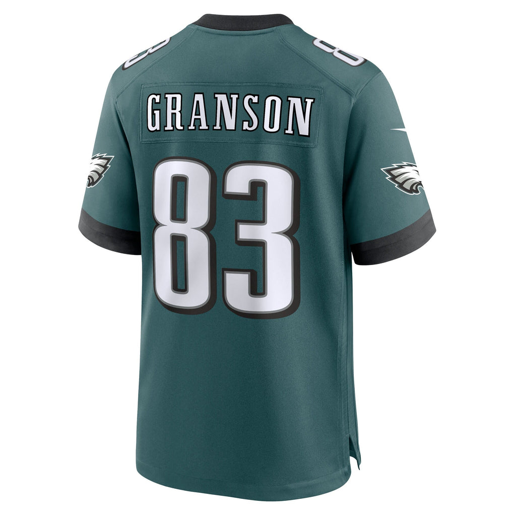 Philadelphia Eagles Kylen Granson Midnight Green Team Game Jersey