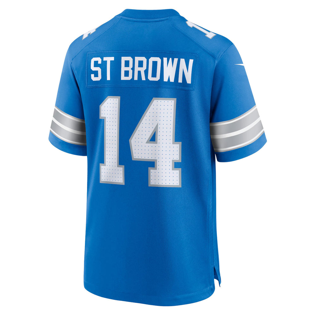 Detroit Lions Amon-Ra St. Brown Blue Game Jersey
