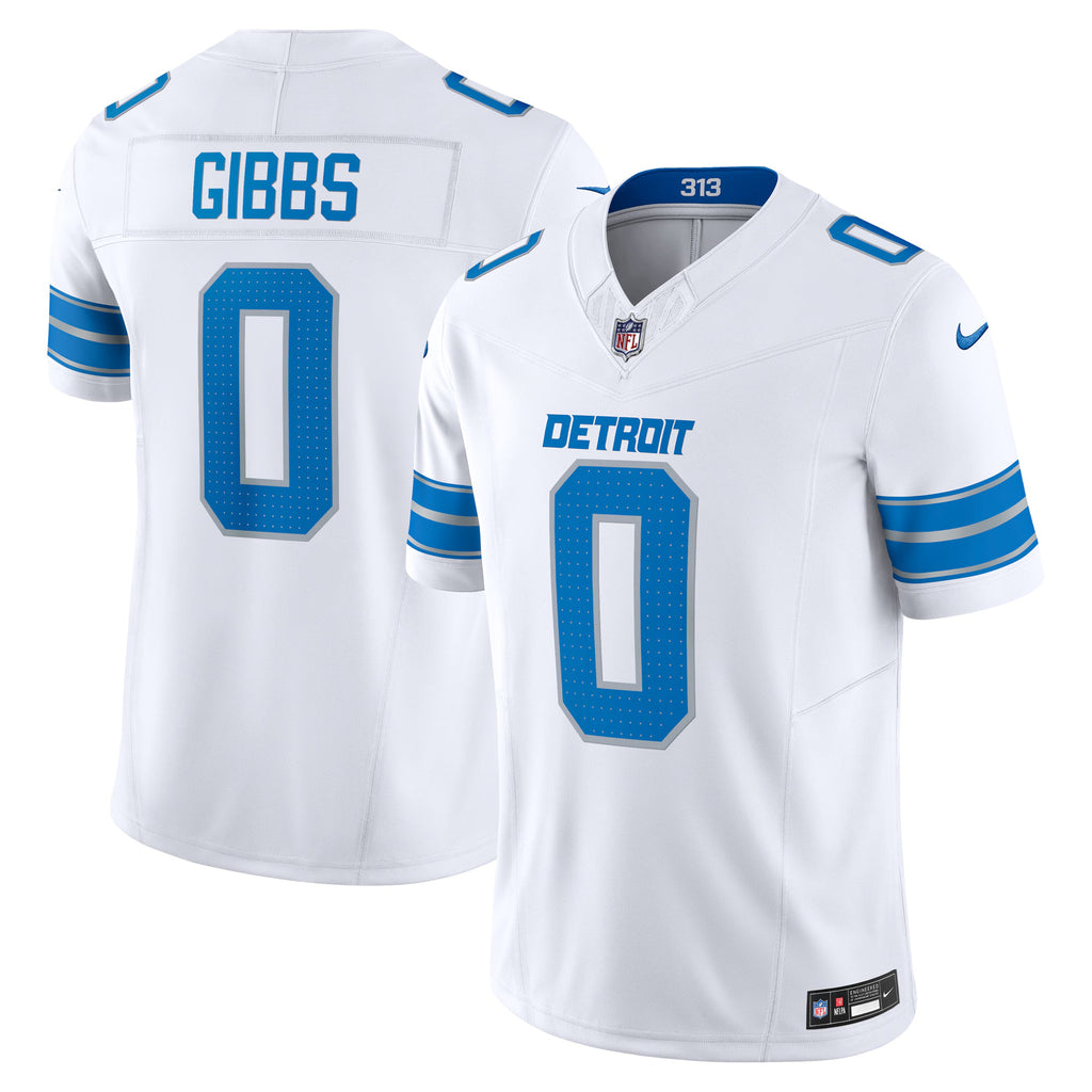 Detroit Lions Jahmyr Gibbs White Vapor F.U.S.E. Limited Jersey