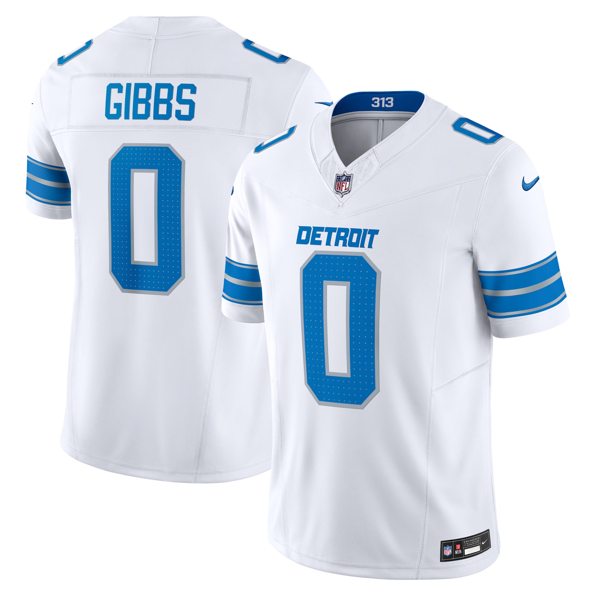 Detroit Lions Jahmyr Gibbs White Vapor F.U.S.E. Limited Jersey