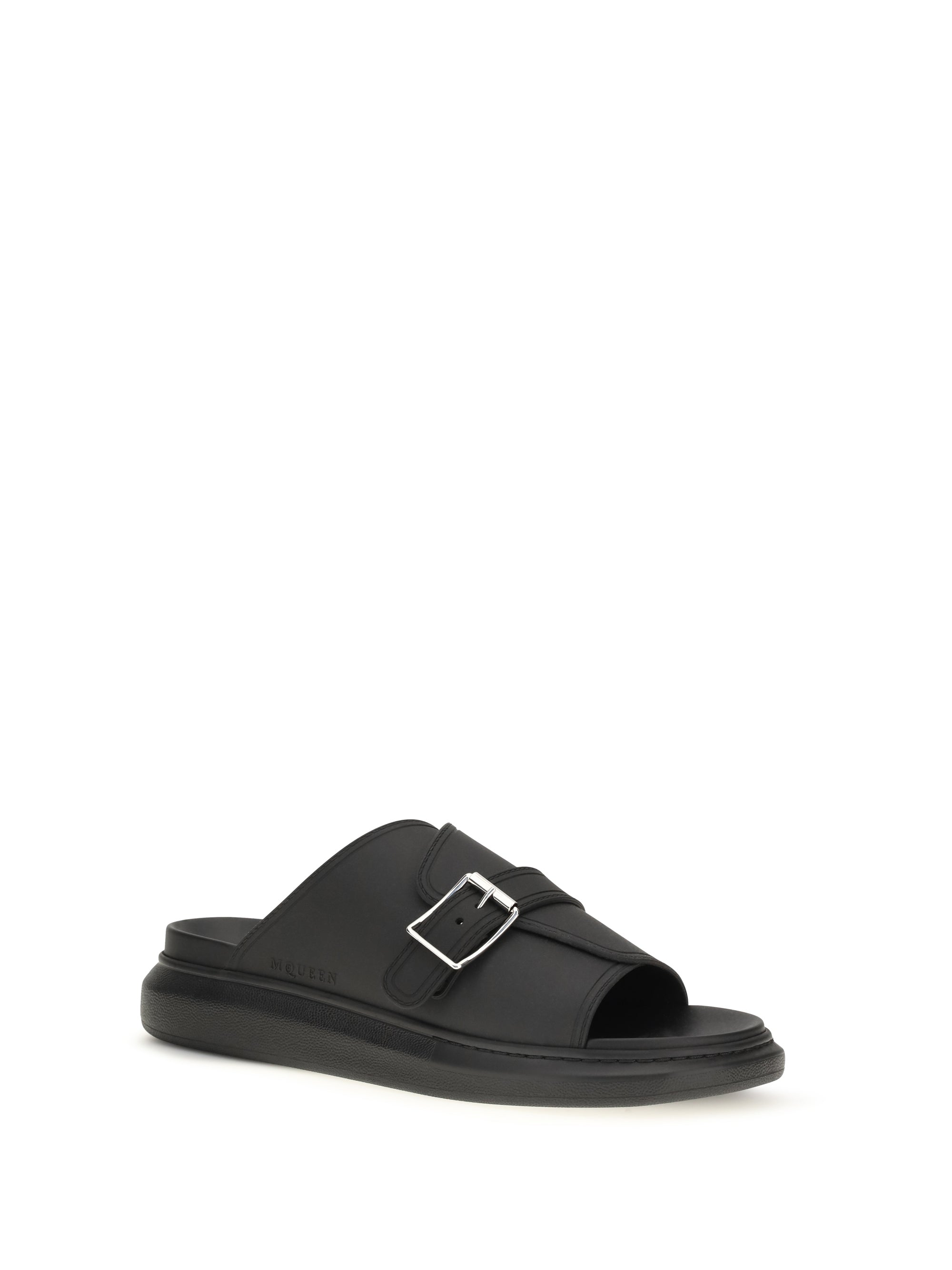 Alexander Mcqueen Men Buckle Slide Sandals