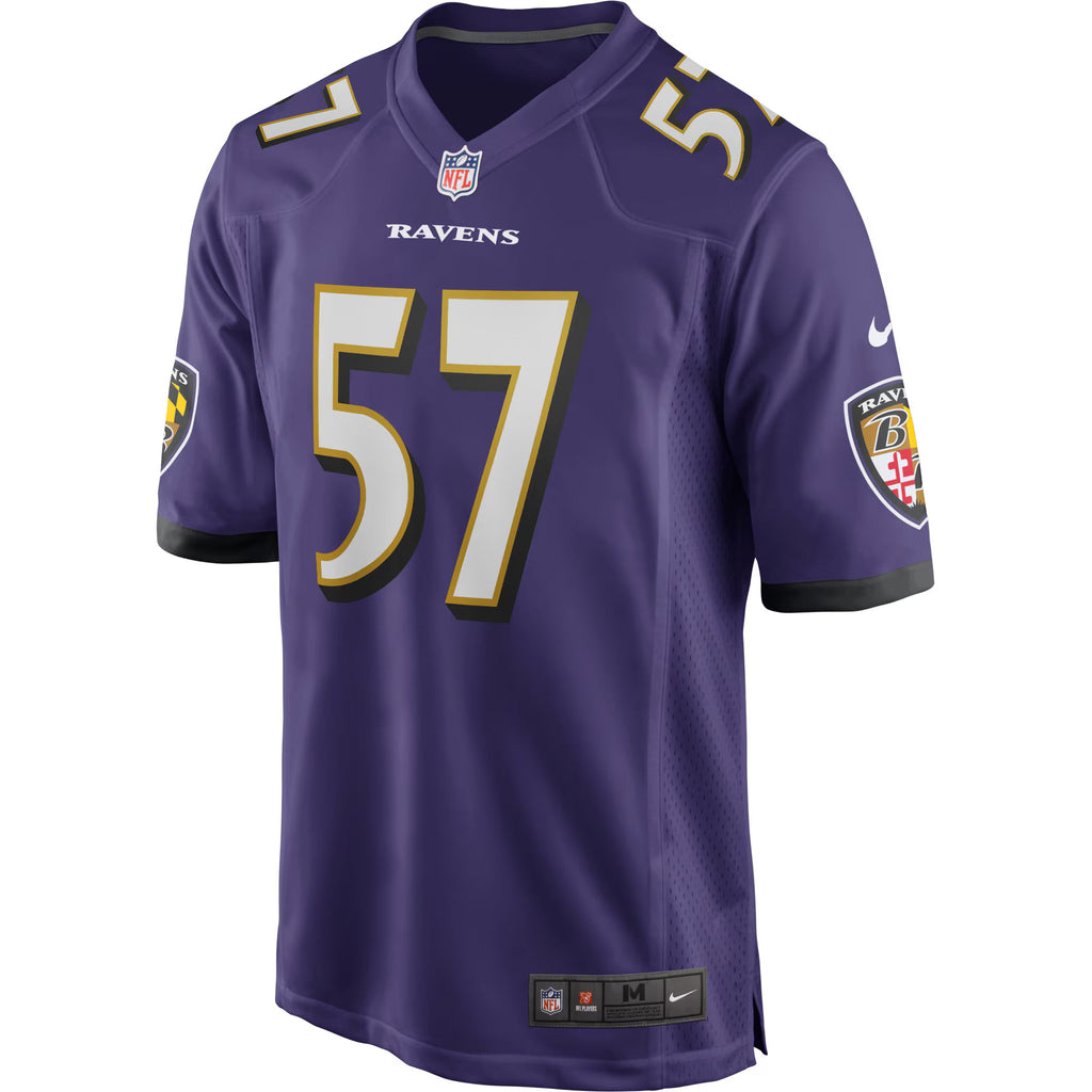 Baltimore Ravens Bart Scott Purple Game Retired Player Jersey