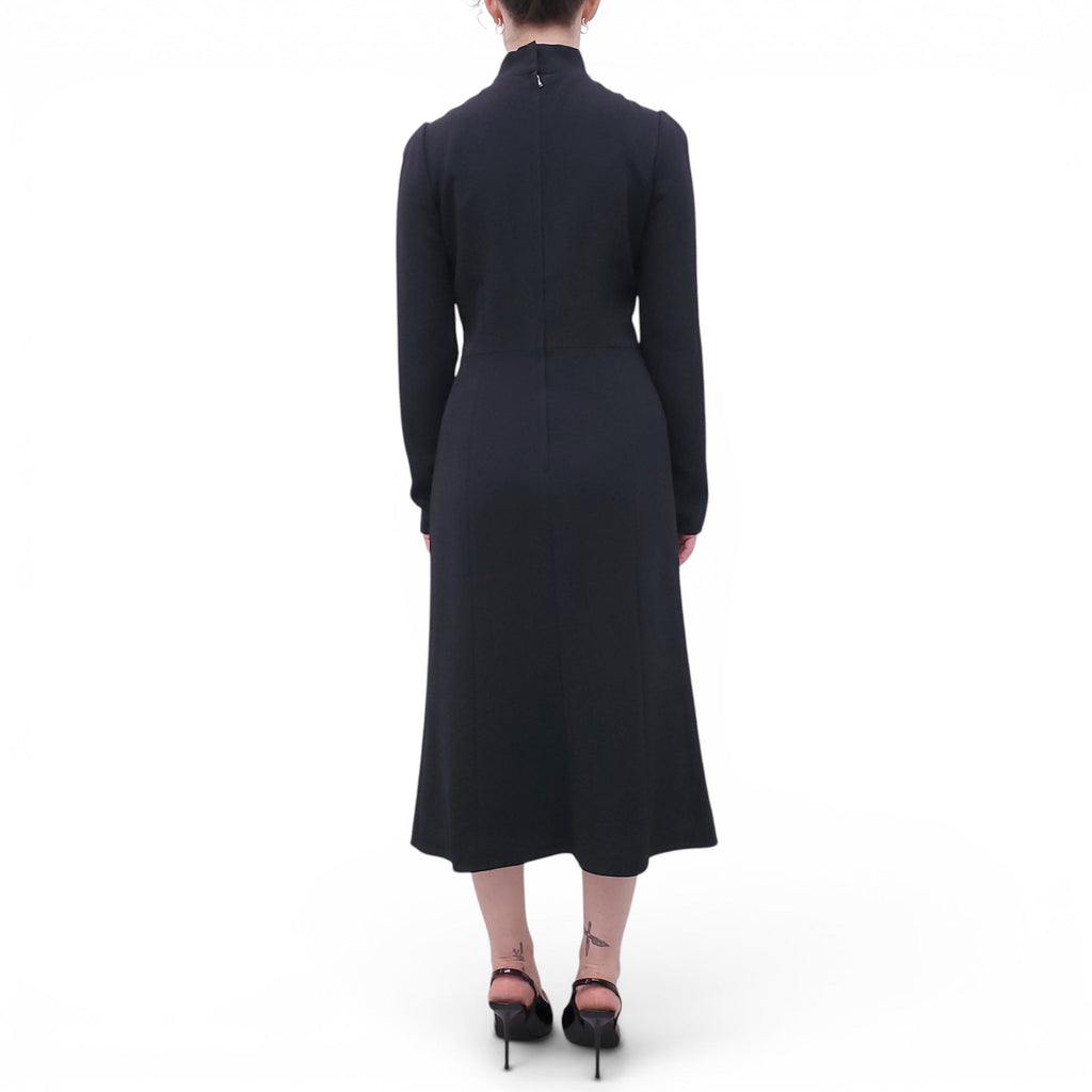 DOLCE & GABBANA BLACK TURTLENECK DRESS - SIZE 44