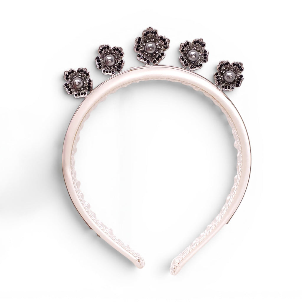 DOLCE & GABBANA KIDS WHITE FLORAL DETAIL HEADBAND