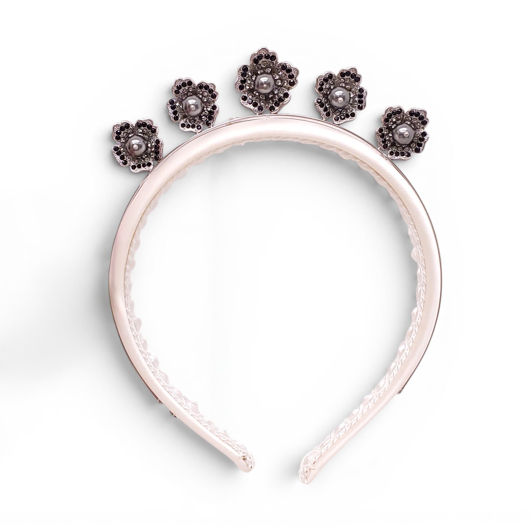 DOLCE & GABBANA KIDS WHITE FLORAL DETAIL HEADBAND