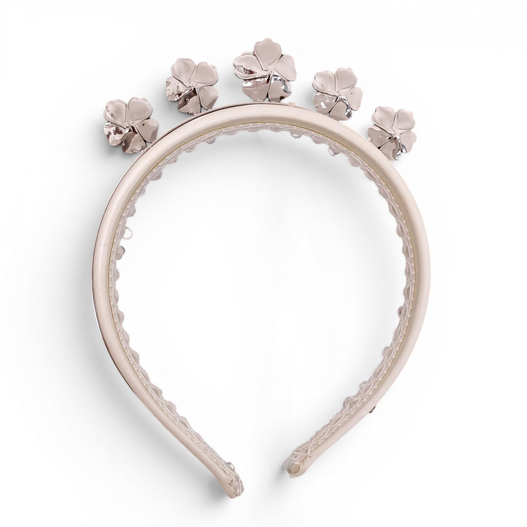 DOLCE & GABBANA KIDS WHITE FLORAL DETAIL HEADBAND