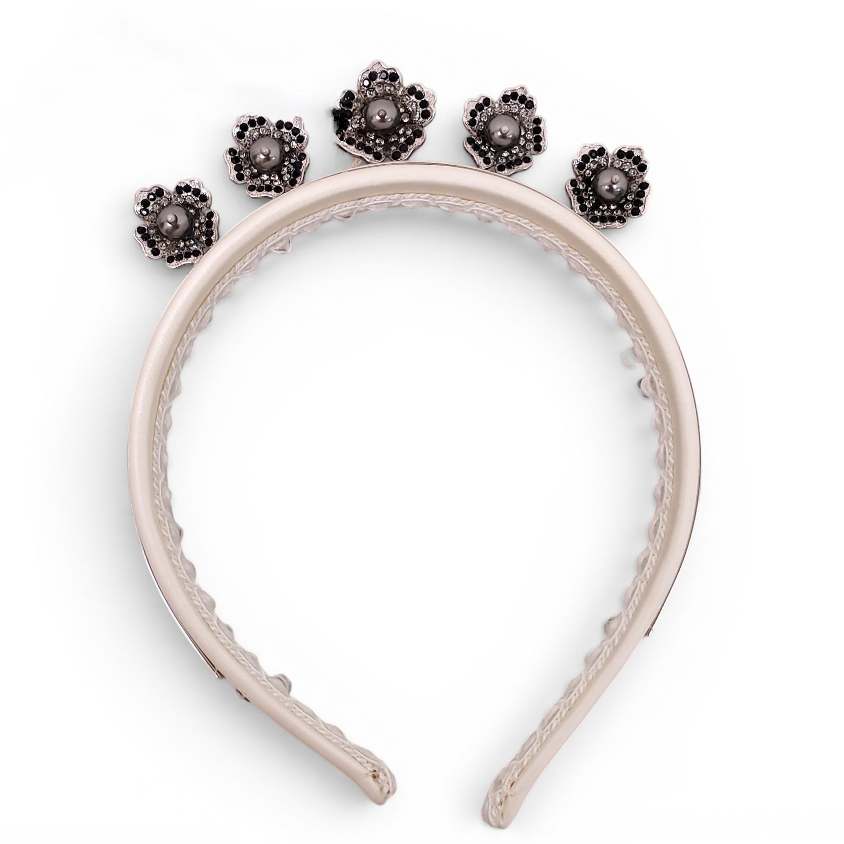 DOLCE & GABBANA KIDS WHITE FLORAL DETAIL HEADBAND
