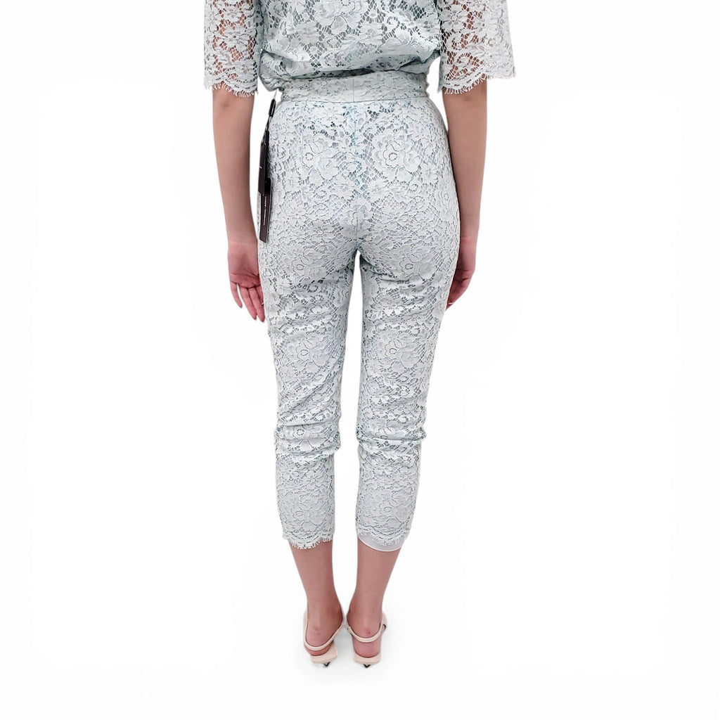 DOLCE & GABBANA SEAFOAM GREEN 2-PIECE SET - TOP SIZE 36; PANTS SIZE 38