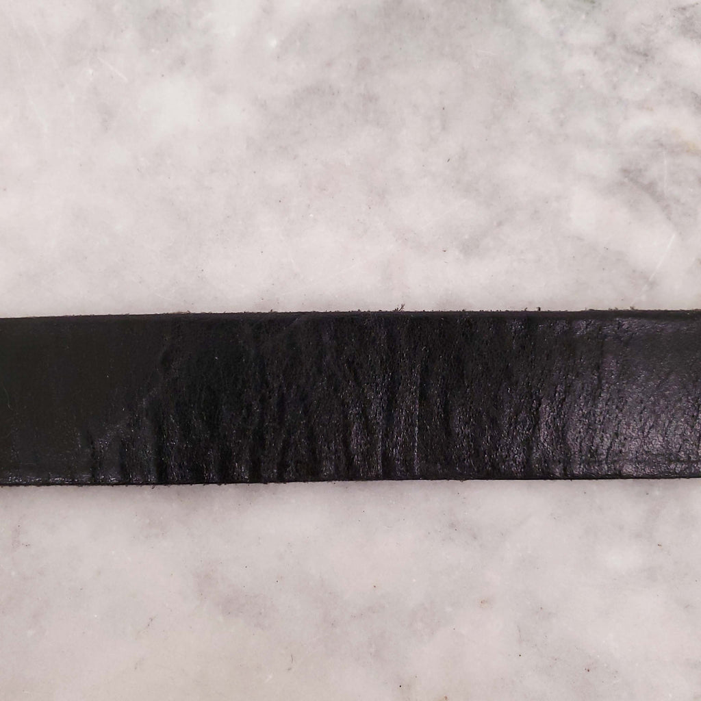 DOLCE & GABBANA 'J&ANS' BLACK LOGO BELT - SIZE 65