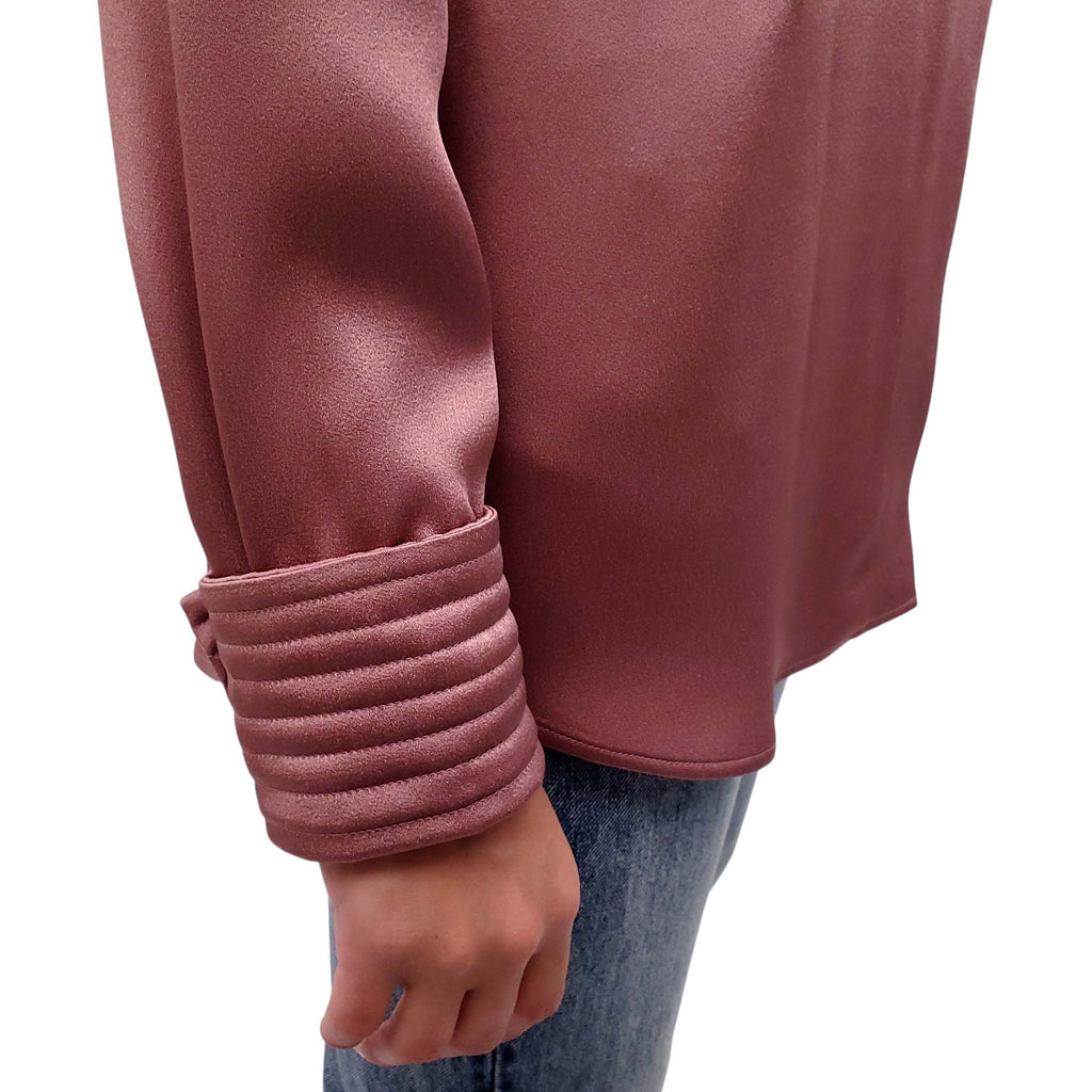 DRIES VAN NOTEN PINK SILK BLOUSE - SIZE 38