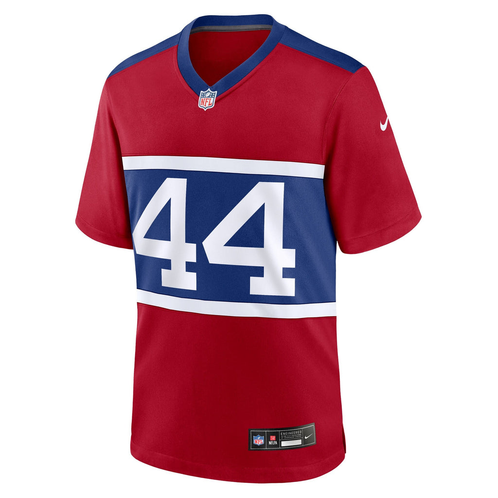 New York Giants Cam Skattebo Red Alternate Century Red Game Jersey