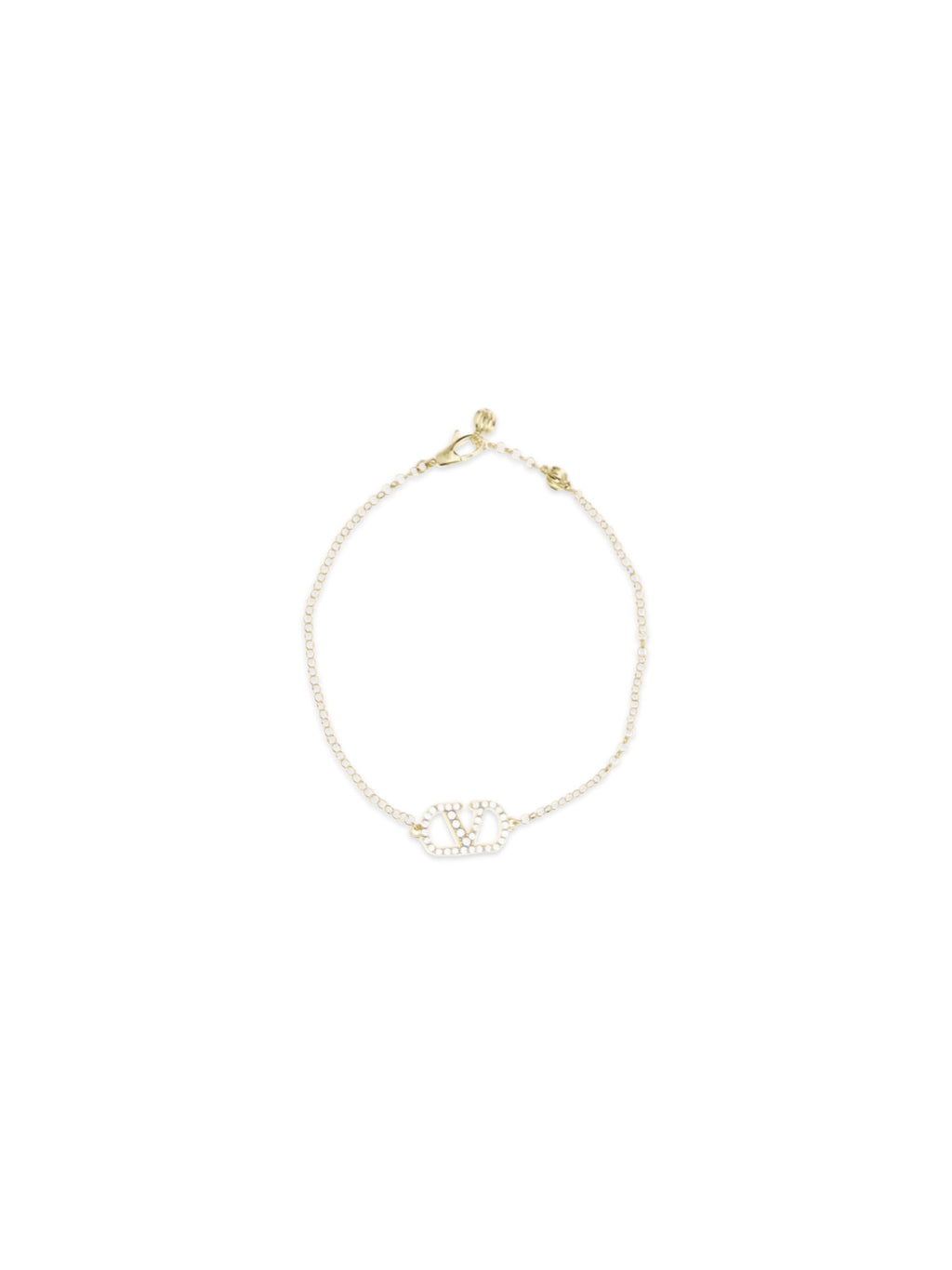 Valentino Garavani Women Vlogo Signature Bracelet In Metal And Swarovski® Crystals