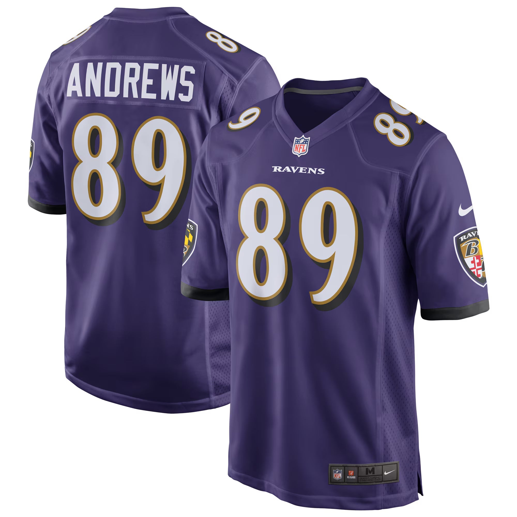 Baltimore Ravens Mark Andrews Purple Game Jersey
