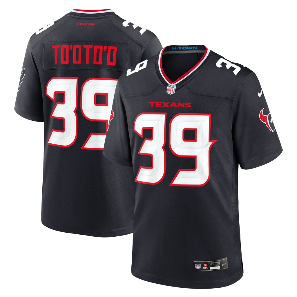 Houston Texans Henry To'oto'o Navy Team Game Jersey