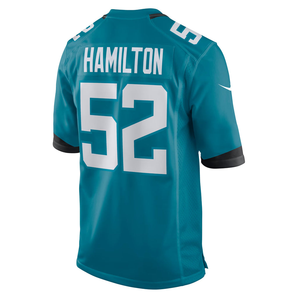 Jacksonville Jaguars DaVon Hamilton Teal Game Jersey