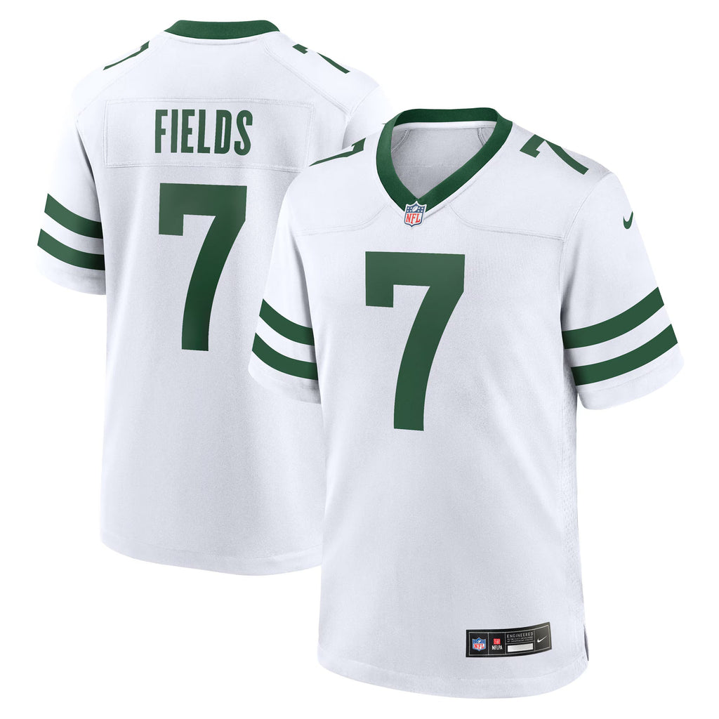 New York Jets Justin Fields Legacy White Game Jersey