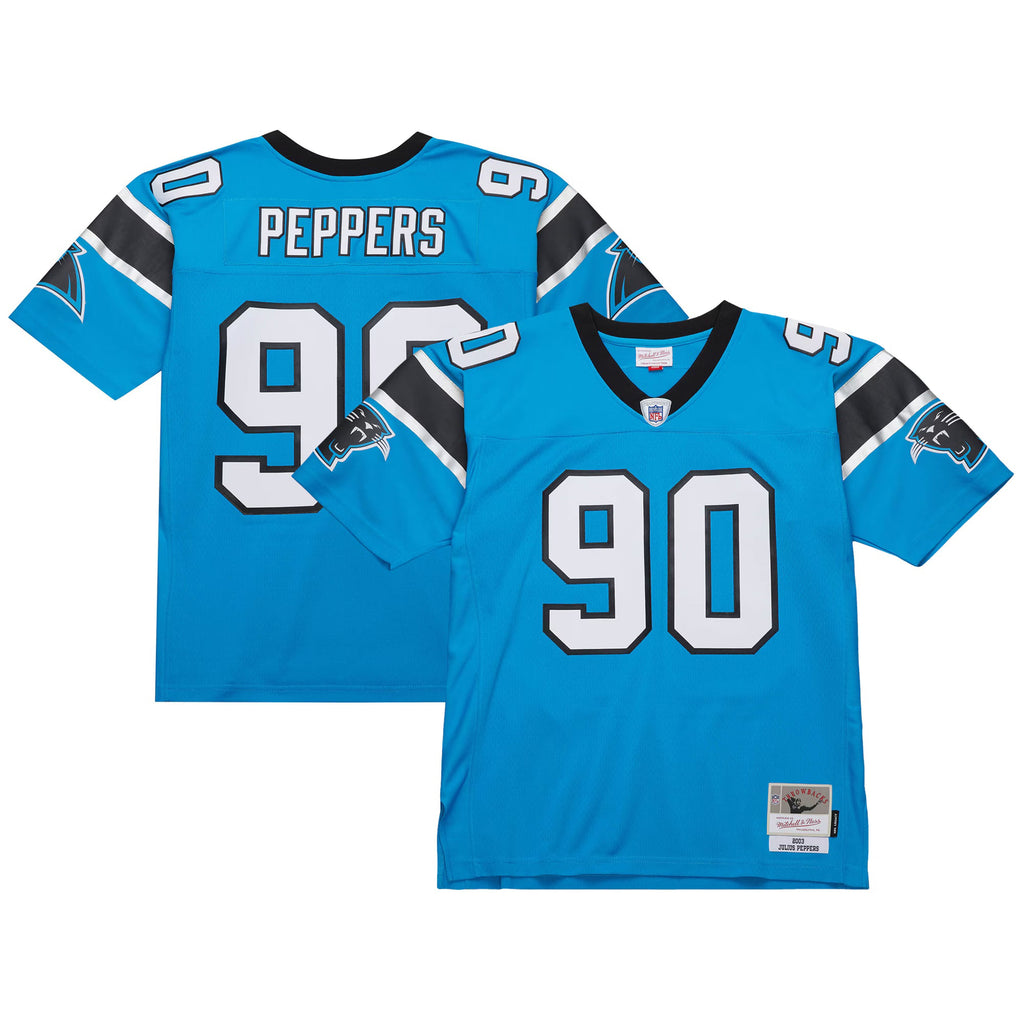 Carolina Panthers Julius Peppers Mitchell & Ness Blue Legacy Replica Jersey