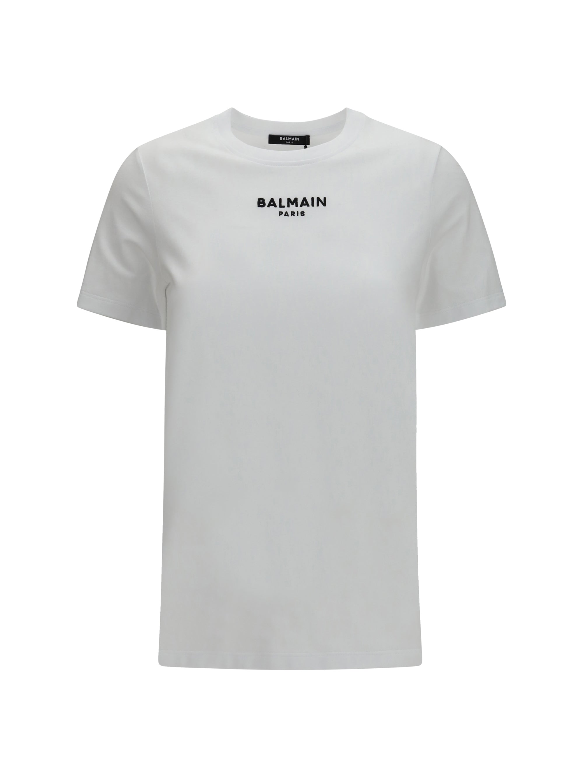 Balmain Women Cotton Logo T-Shirt