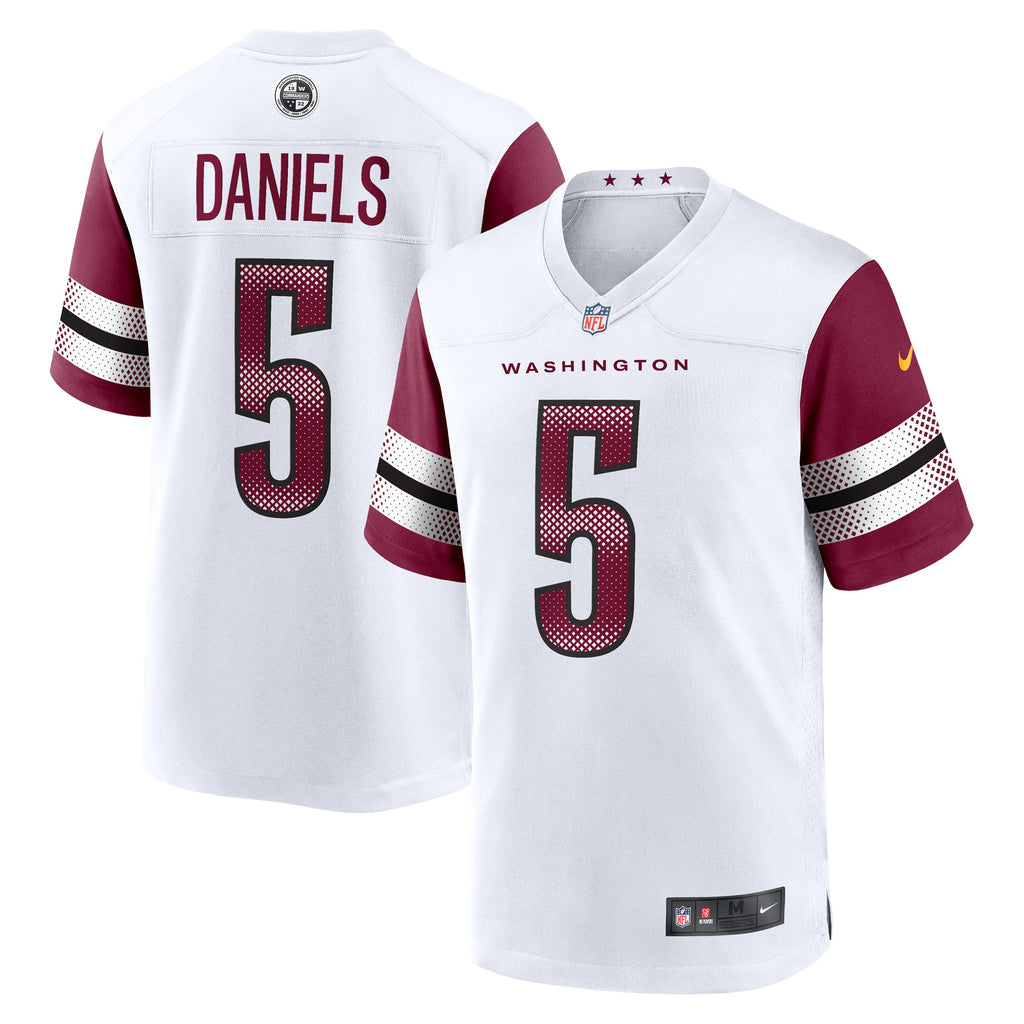 Washington Commanders Jayden Daniels White Player Game Jersey