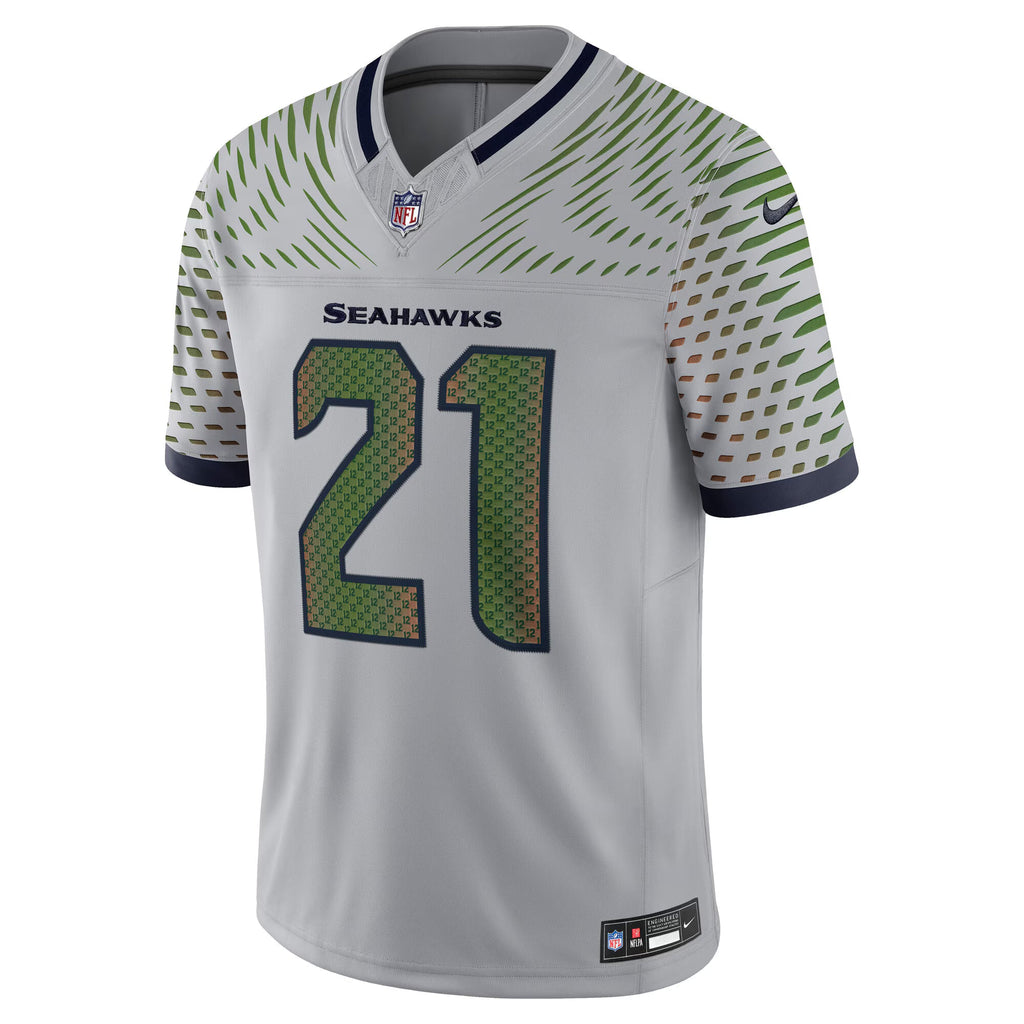 Seattle Seahawks Devon Witherspoon Wolf Gray 2025 Rivalries Collection Limited Jersey