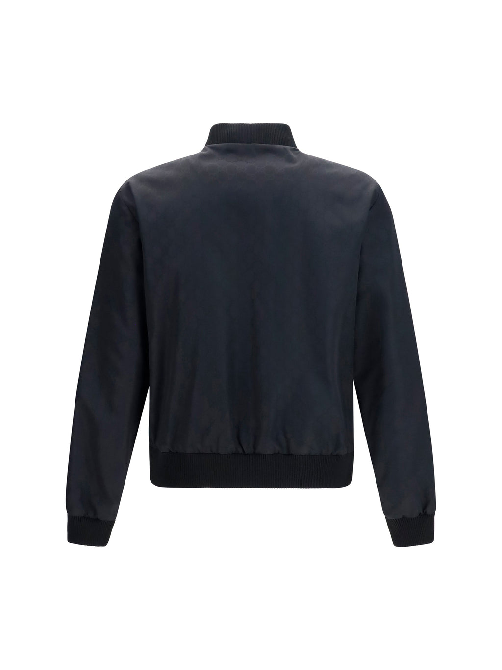 Gucci Men Reversible Zip Jacket In Lightweight Silk Faille