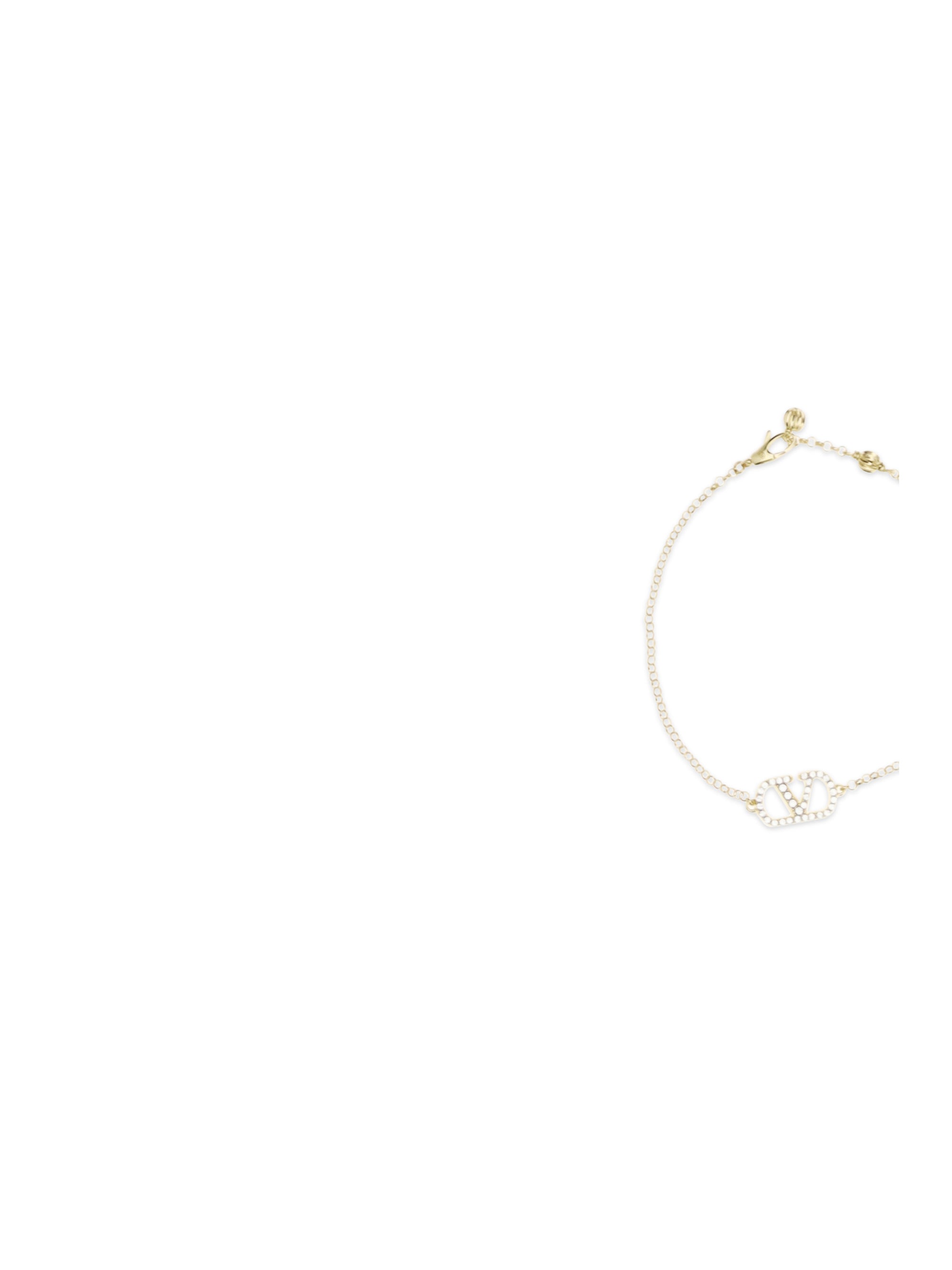 Valentino Garavani Women Vlogo Signature Bracelet In Metal And Swarovski® Crystals