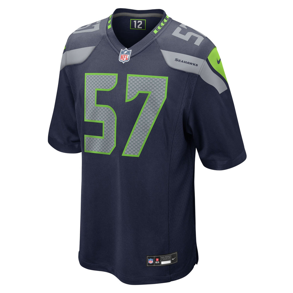 Seattle Seahawks Connor O'Toole College Navy Team Game Jersey