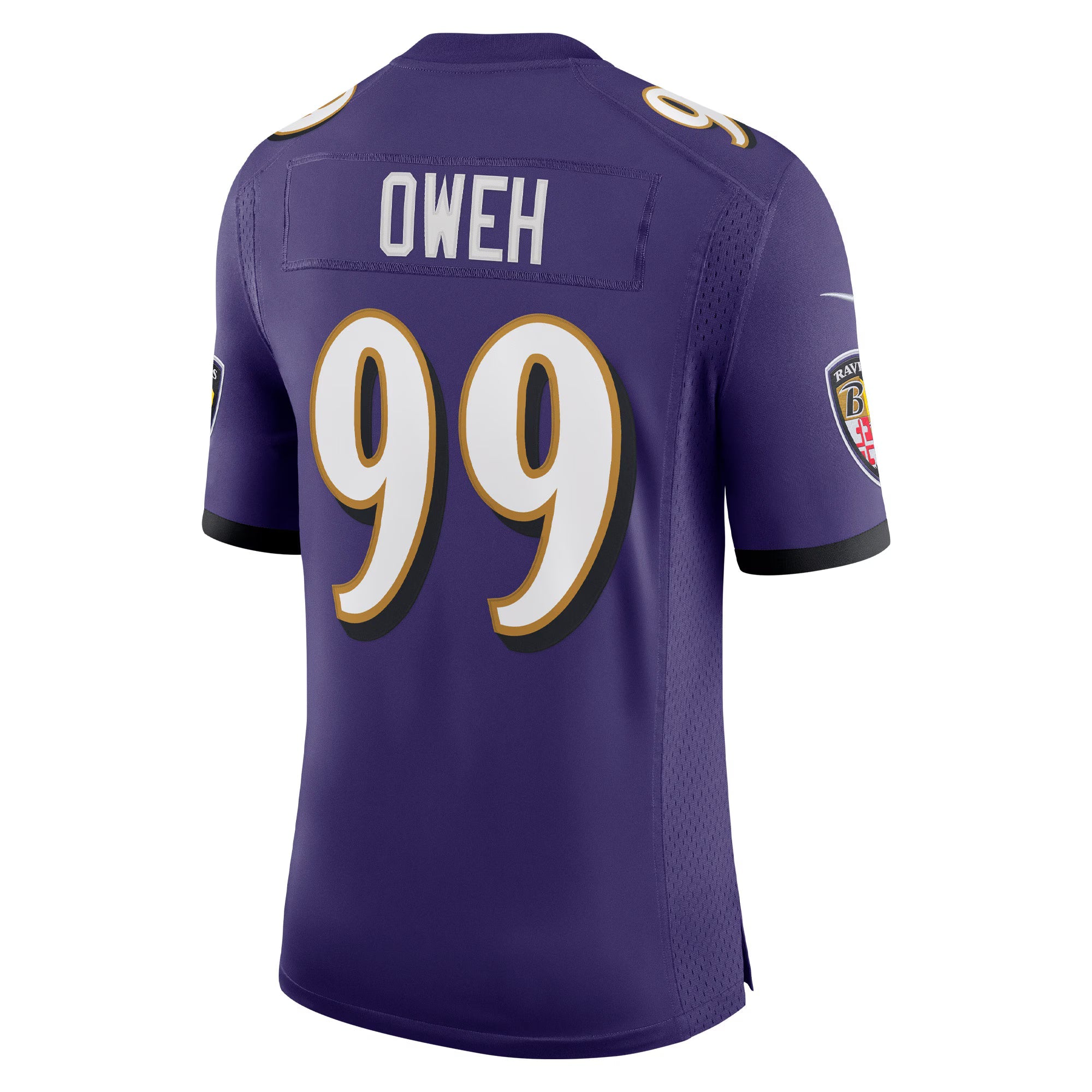 Baltimore Ravens Odafe Oweh Purple Vapor Limited Jersey