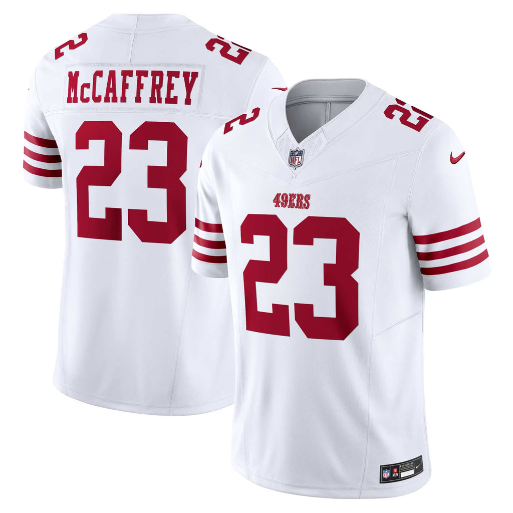 San Francisco 49ers Christian McCaffrey White Vapor F.U.S.E. Limited Jersey