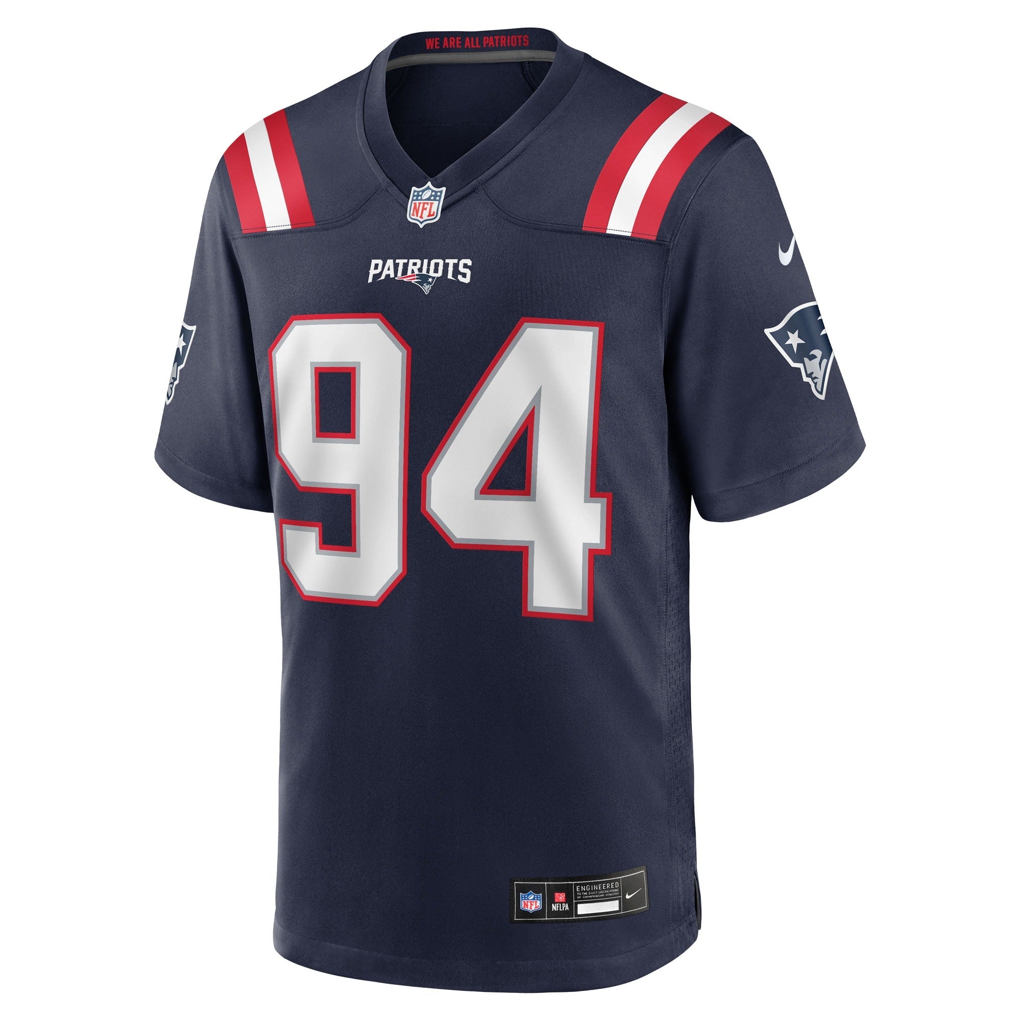 New England Patriots Cory Durden Navy Team Game Jersey