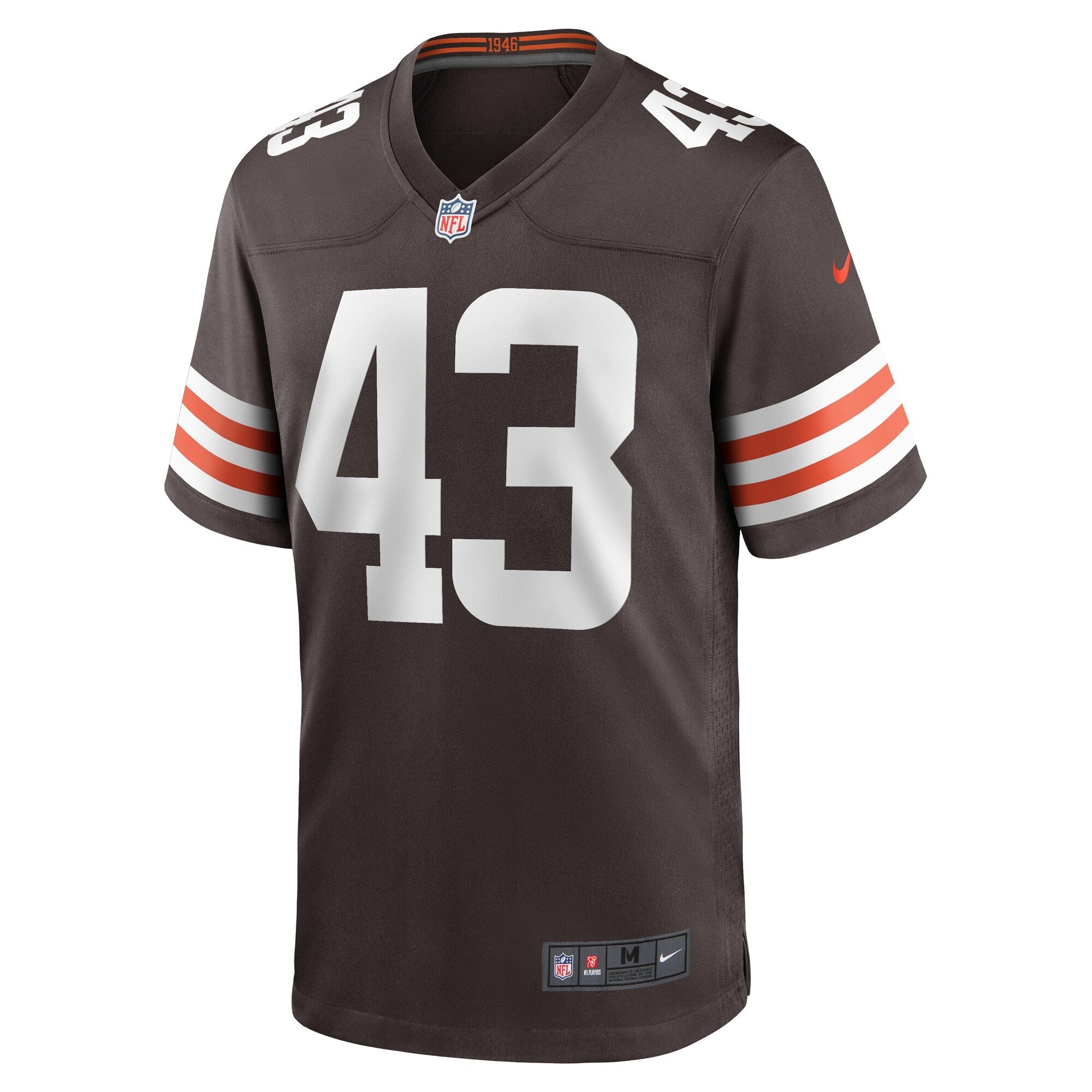 Cleveland Browns Mohamoud Diabate Brown Team Game Jersey