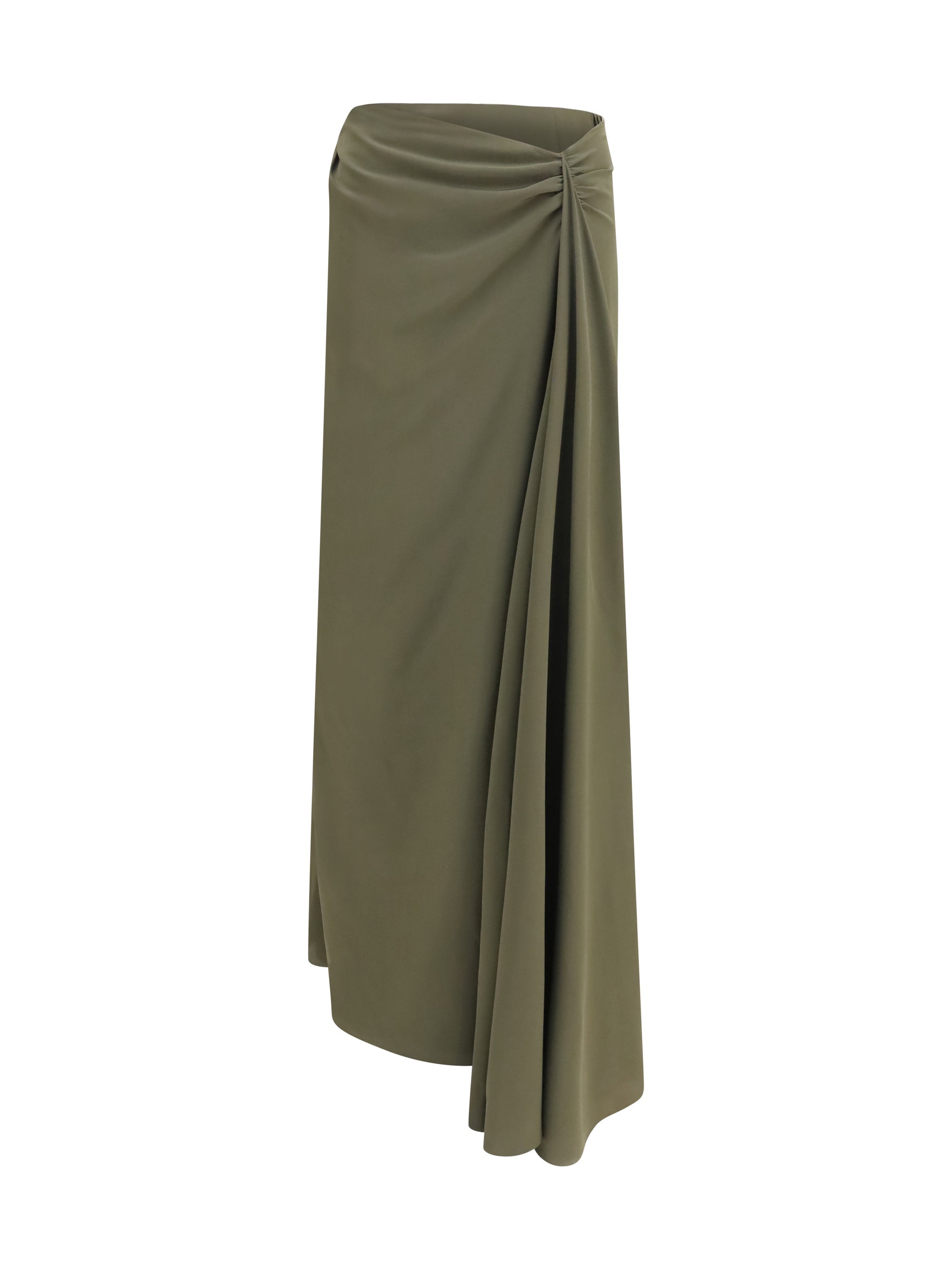 Alexander Mcqueen Women Draped Long Skirt