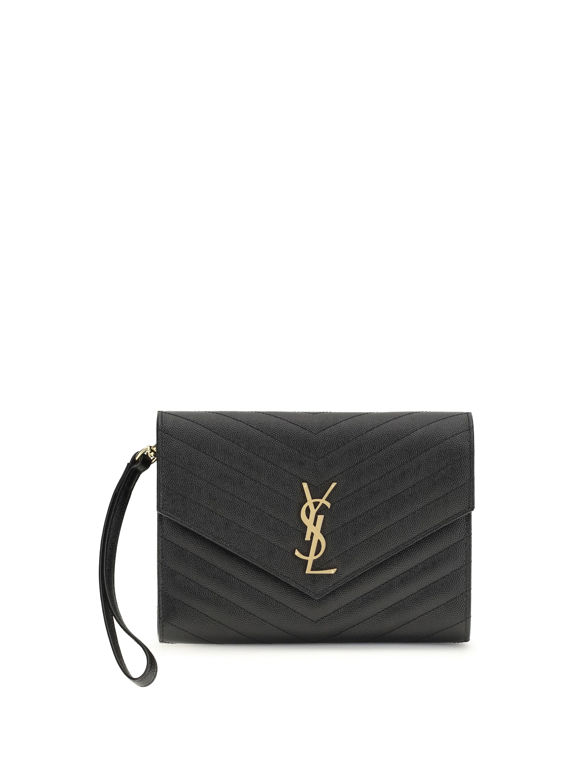 Saint Laurent Women Leather Clutch