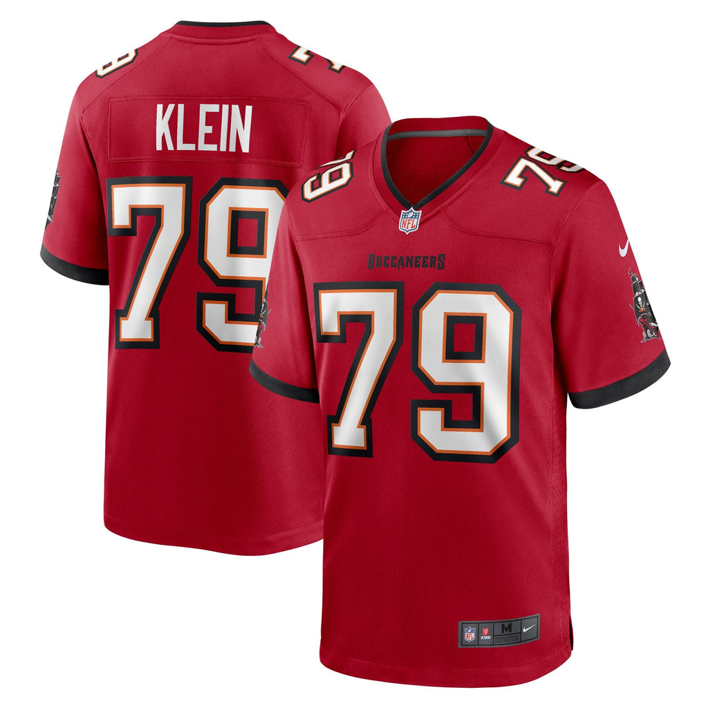 Tampa Bay Buccaneers Elijah Klein Red Game Jersey