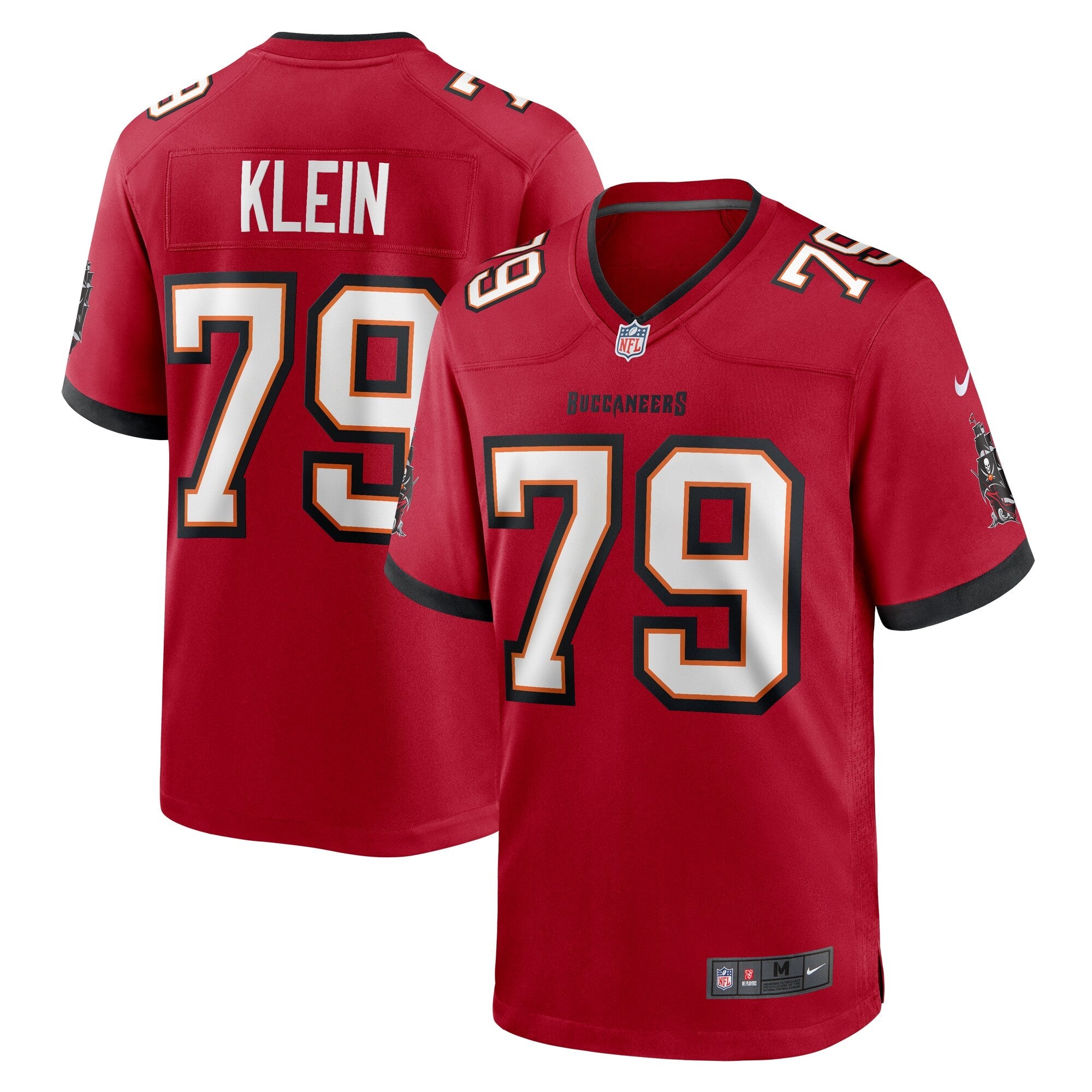 Tampa Bay Buccaneers Elijah Klein Red Game Jersey