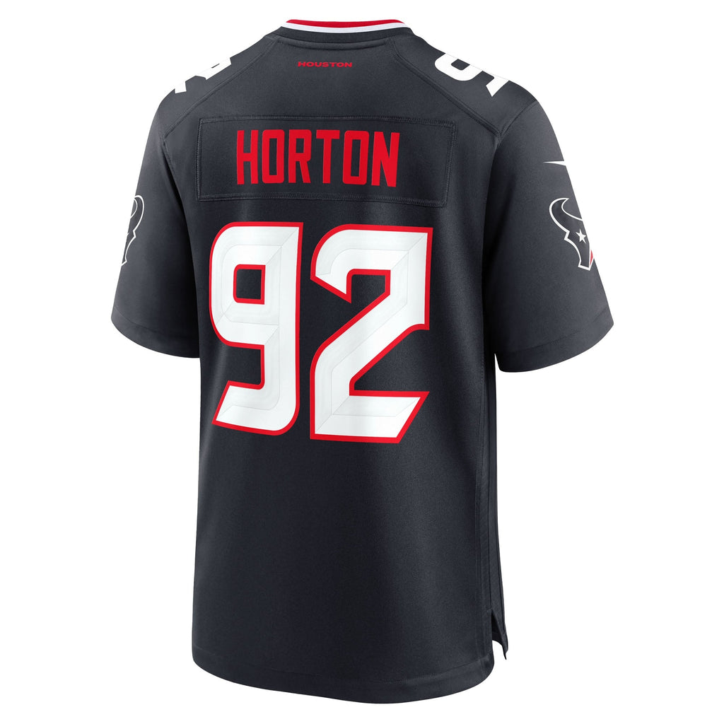 Houston Texans Dylan Horton Navy Team Game Jersey