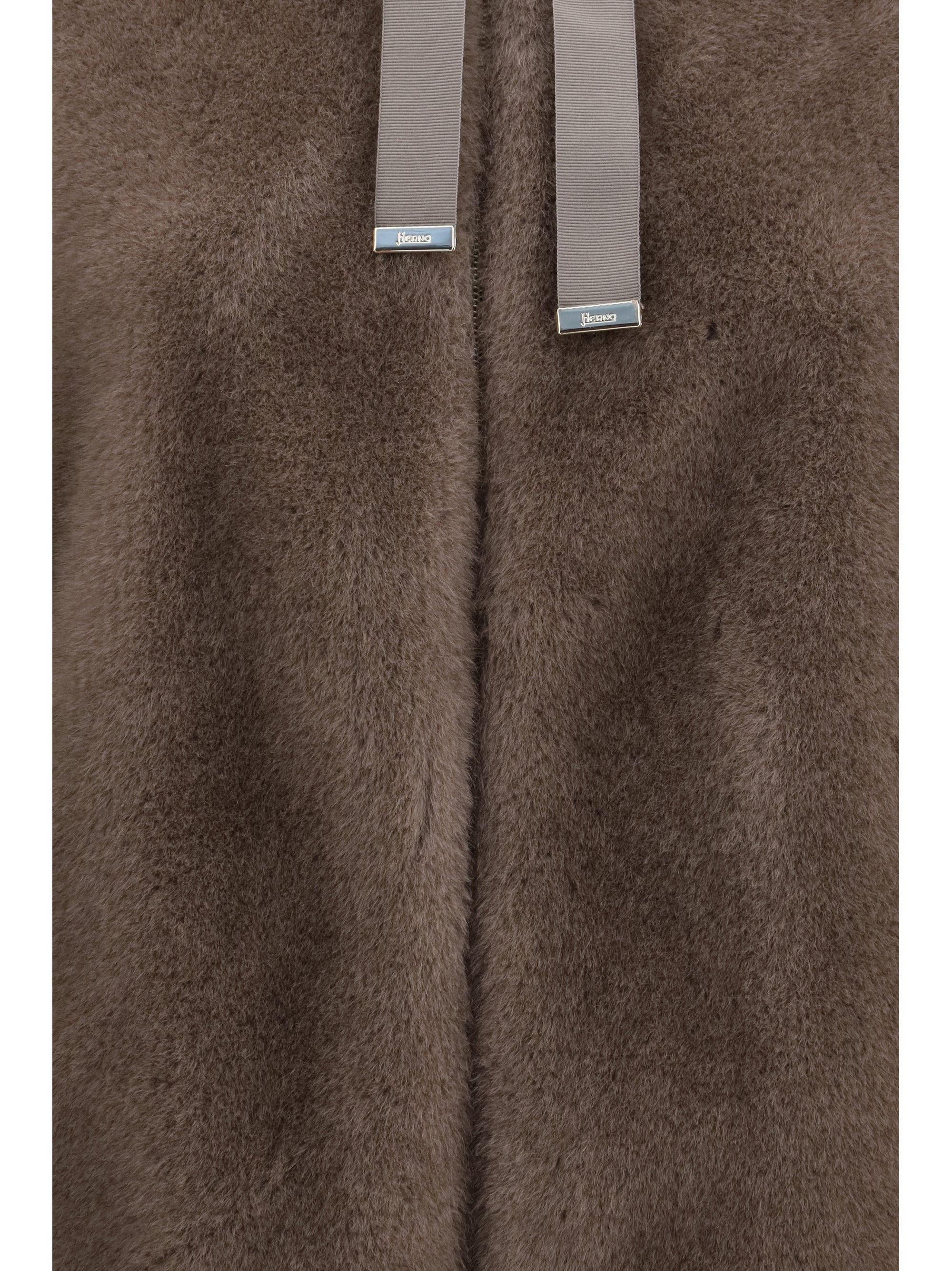 Herno Women Hooded Jacket In Eco-Fur
