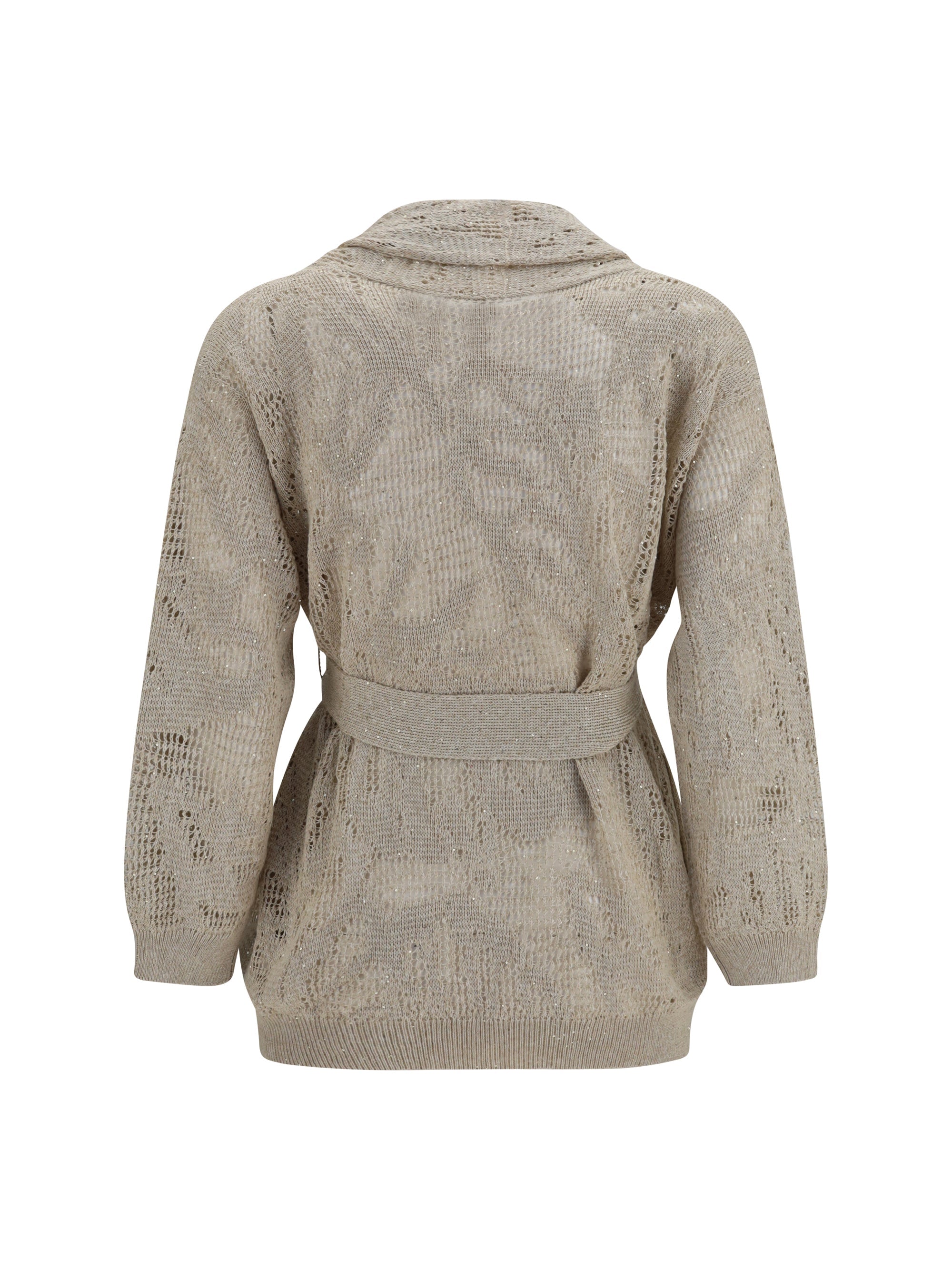 Brunello Cucinelli Women Cotton And Linen Cardigan
