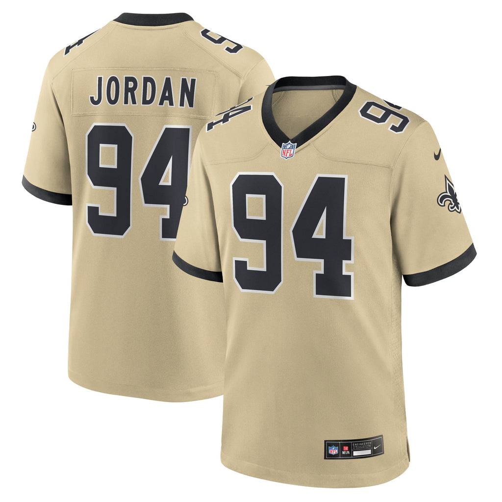 New Orleans Saints Cameron Jordan Gold Gameday Golds Alternate Game Player Jersey