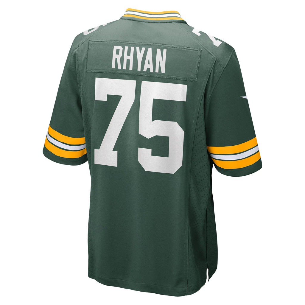 Green Bay Packers Sean Rhyan Green Game Player Jersey